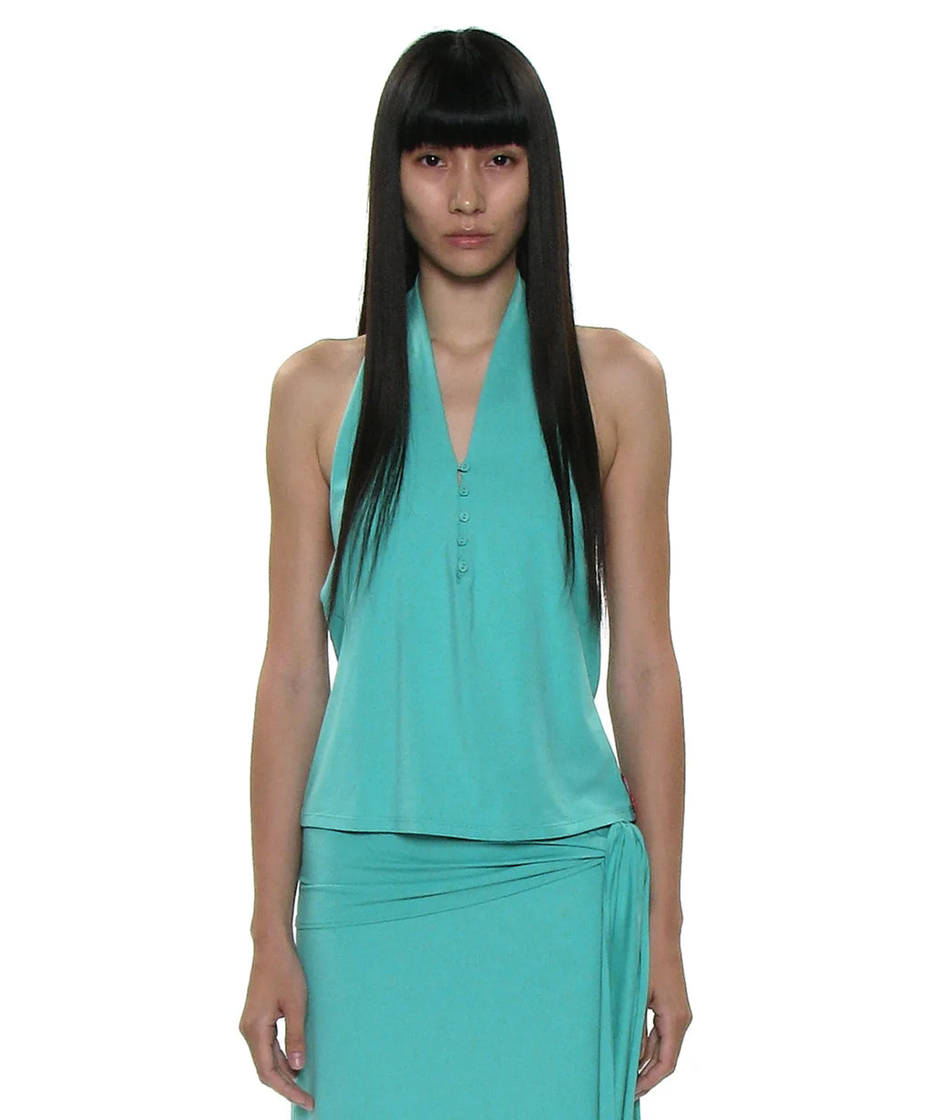 [ 店主極推 Pre-order ] PWC Button-up Jersey Halter Neck Top