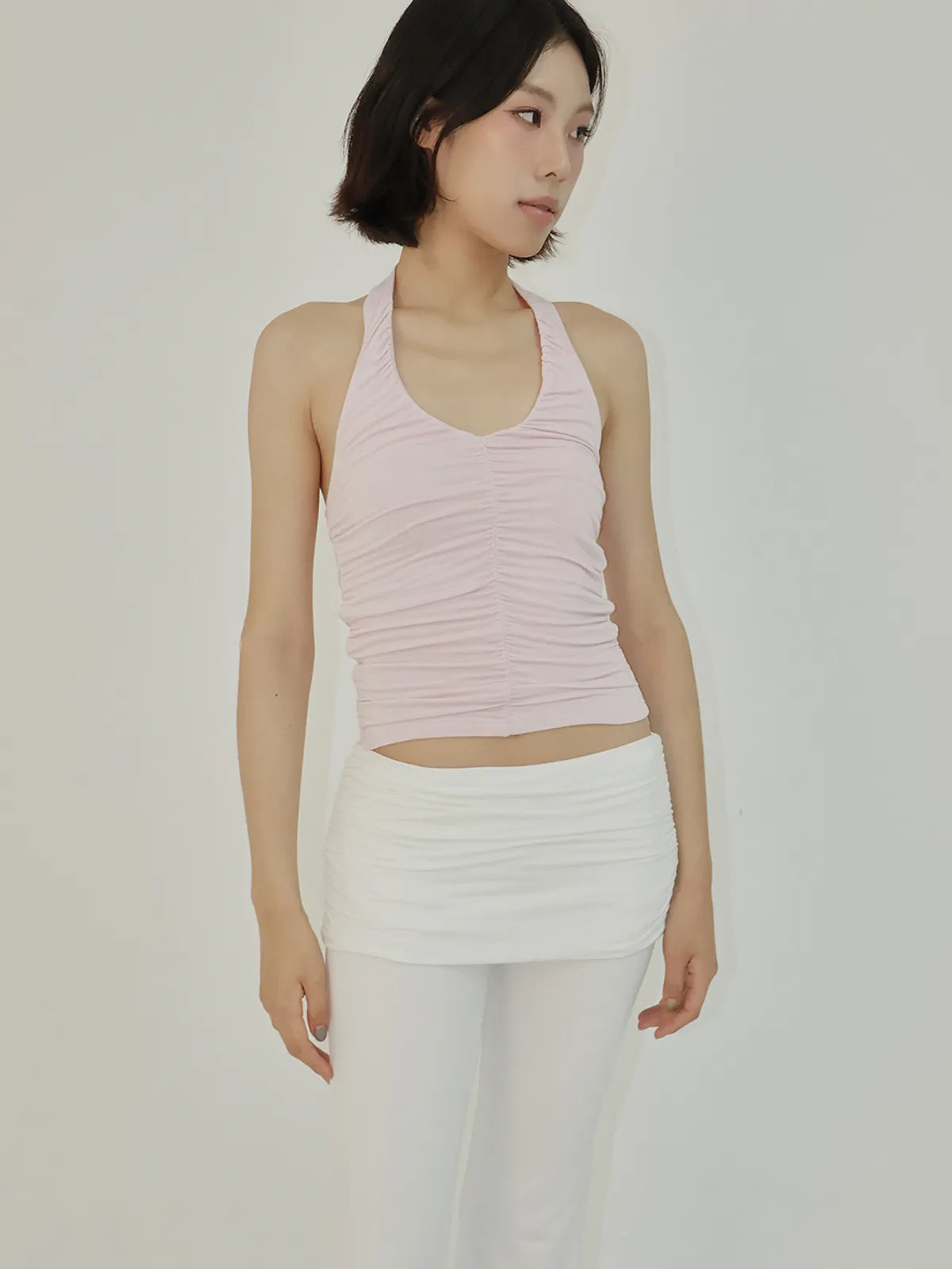 [ Pre-order ] AS Basic Shirring Folding Pants
