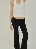 [ Pre-order ] AS Basic Shirring Folding Pants