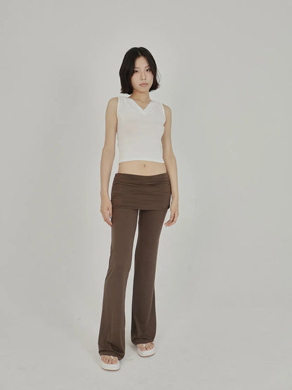 [ Pre-order ] AS Basic Shirring Folding Pants