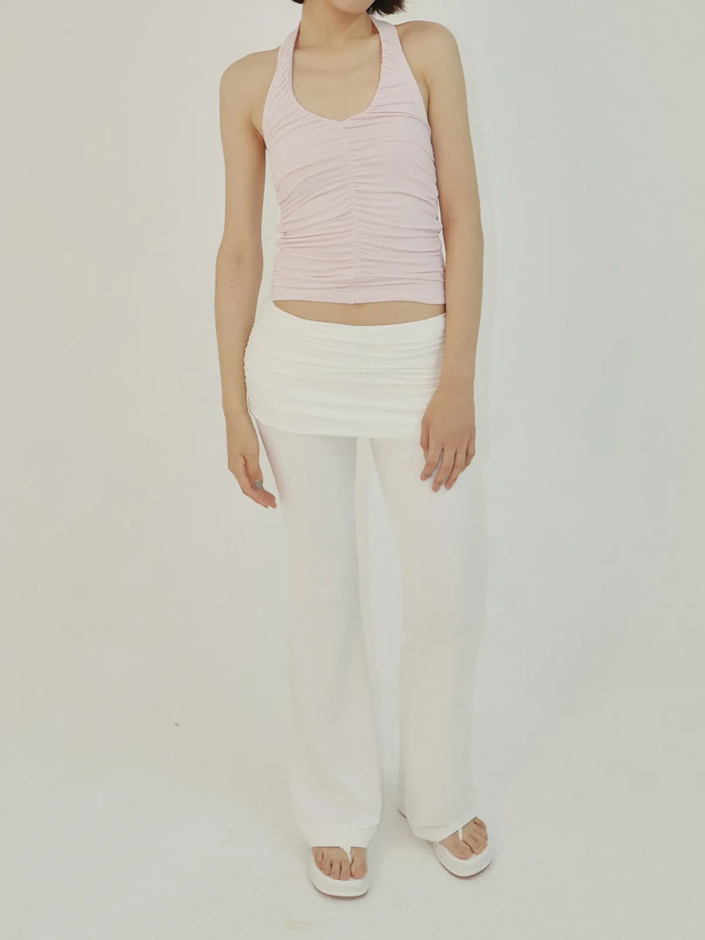 [ Pre-order ] AS Basic Shirring Folding Pants