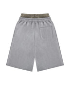 [ Pre-order ] Rockcake Check Layered Bermuda Sweat Shorts