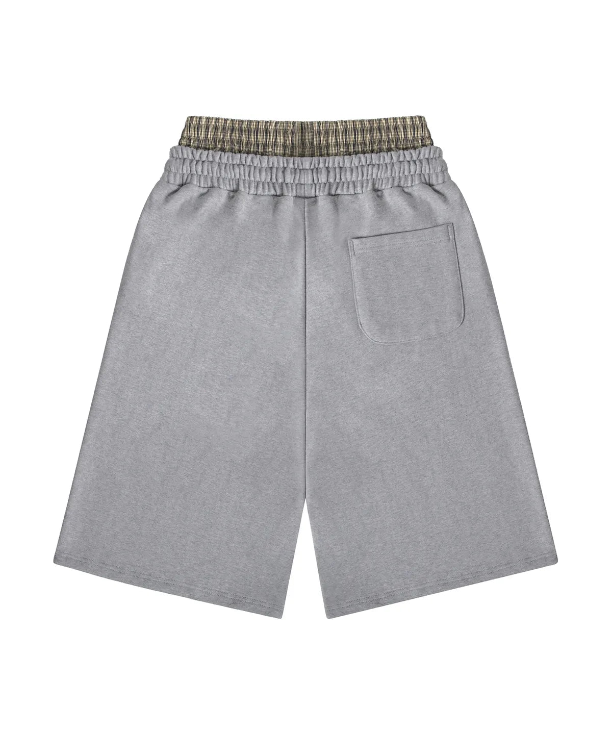 [ Pre-order ] Rockcake Check Layered Bermuda Sweat Shorts