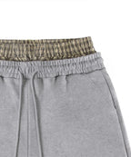 [ Pre-order ] Rockcake Check Layered Bermuda Sweat Shorts