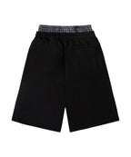 [ Pre-order ] Rockcake Check Layered Bermuda Sweat Shorts