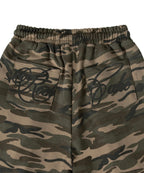 [ Pre-order ] Rockcake Camo Script Bermuda Sweat Shorts