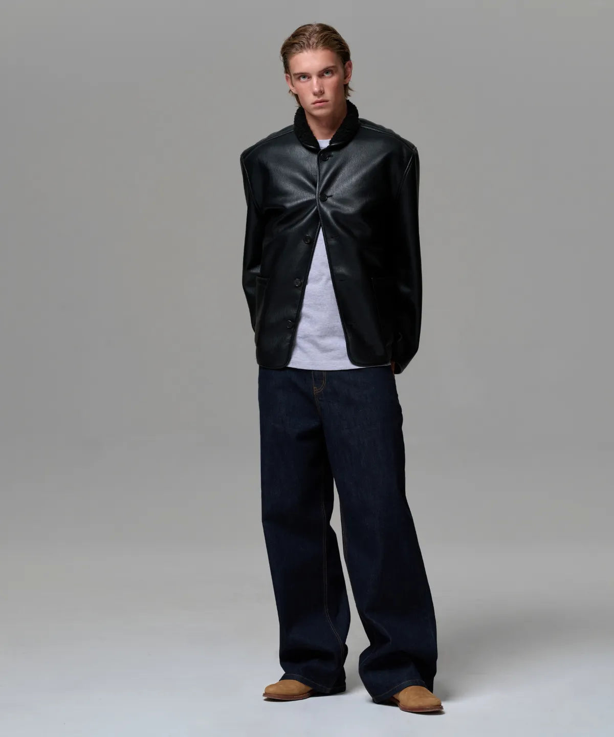 [ Pre-order ] Men Era Wide Fit Denim Pants