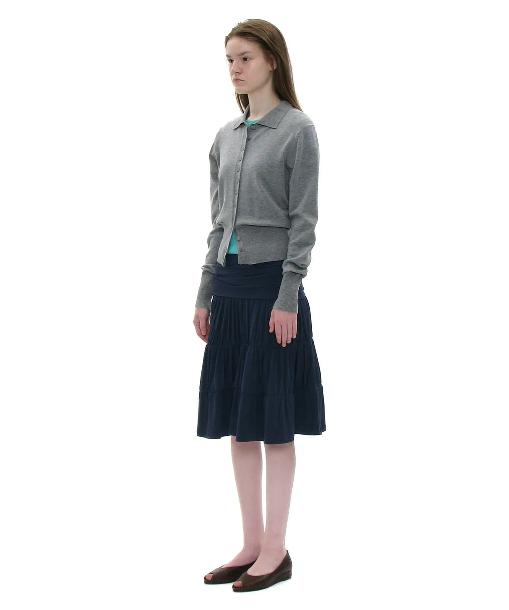 [ 店主推薦 Pre-order ] PWC Jersey Shirrimg Tiered Midi Skirt