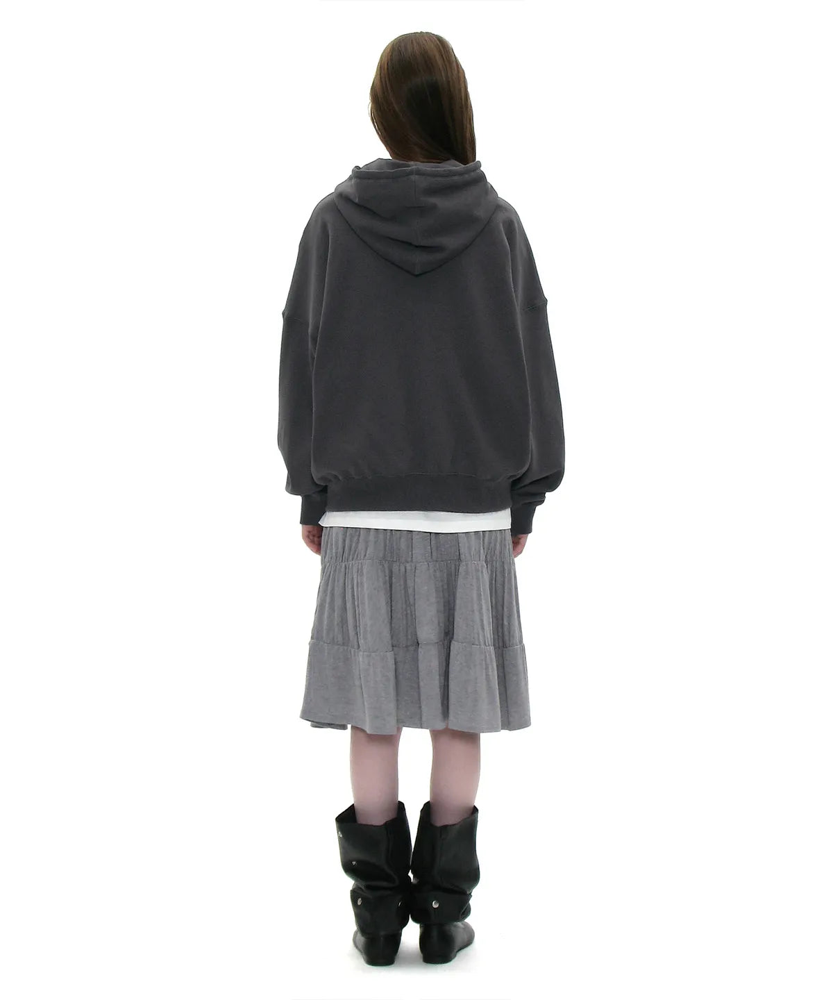 [ 店主推薦 Pre-order ] PWC Jersey Shirrimg Tiered Midi Skirt