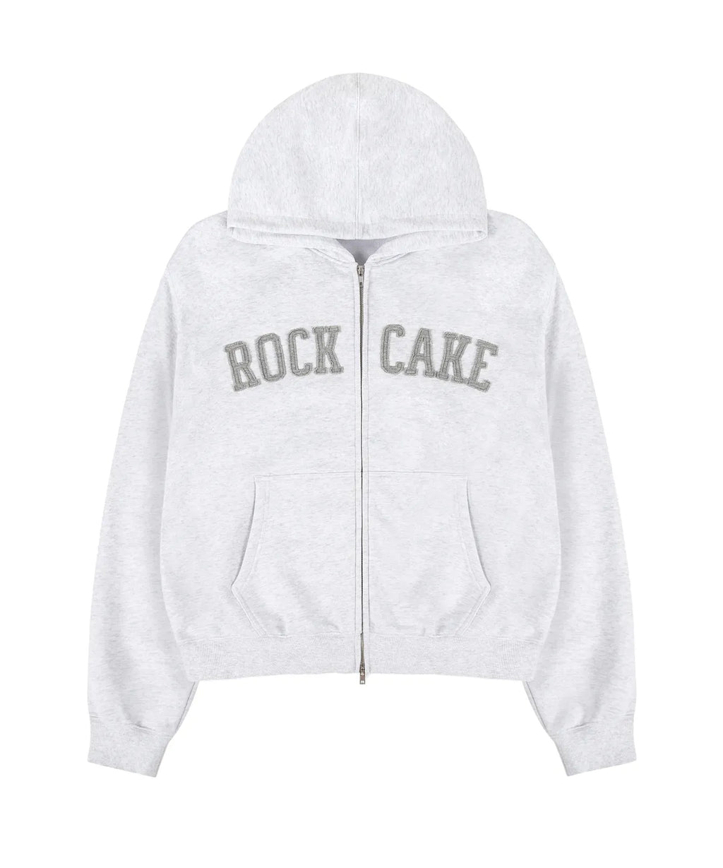 [ Pre-order ] Rockcake Arch Logo Zip Up Hoodie