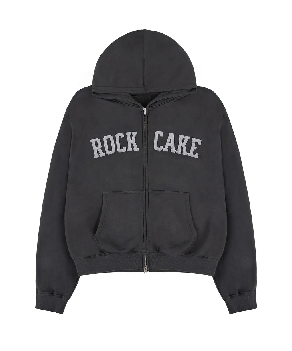 [ Pre-order ] Rockcake Arch Logo Zip Up Hoodie