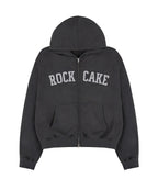 [ Pre-order ] Rockcake Arch Logo Zip Up Hoodie