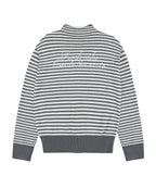 [ Pre-order ] Rockcake Stripe Logo Knit Cardigan