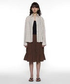 [ Pre-order ] PWC Lace Trim Tiered Mid Skirt