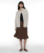 [ Pre-order ] PWC Lace Trim Tiered Mid Skirt