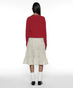 [ Pre-order ] PWC Lace Trim Tiered Mid Skirt