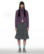 [ Pre-order ] PWC Lace Trim Tiered Mid Skirt