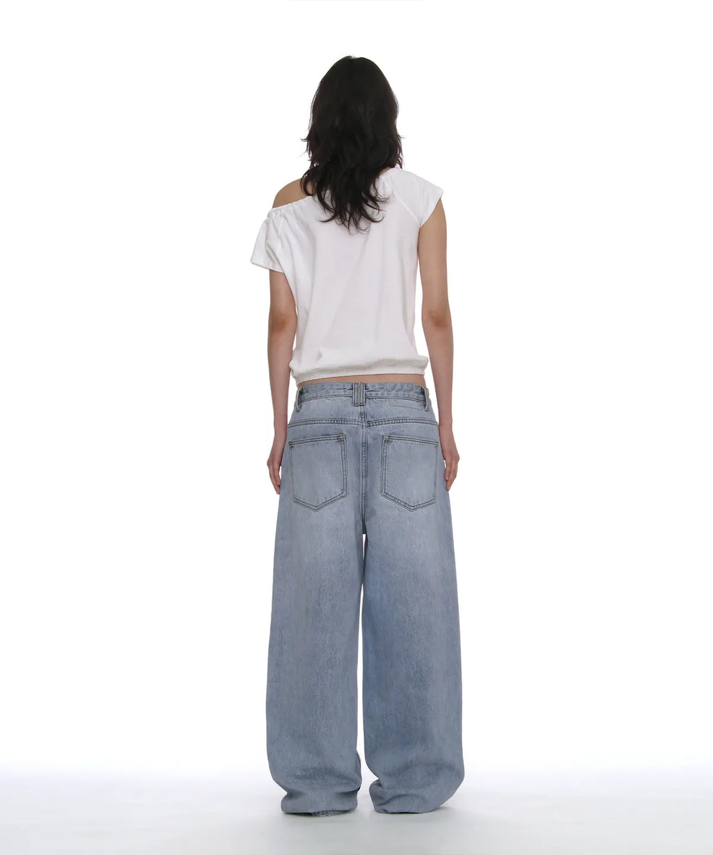 [ Pre-order ] Classic Wide Leg Loose Jeans