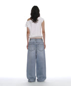 [ Pre-order ] Classic Wide Leg Loose Jeans