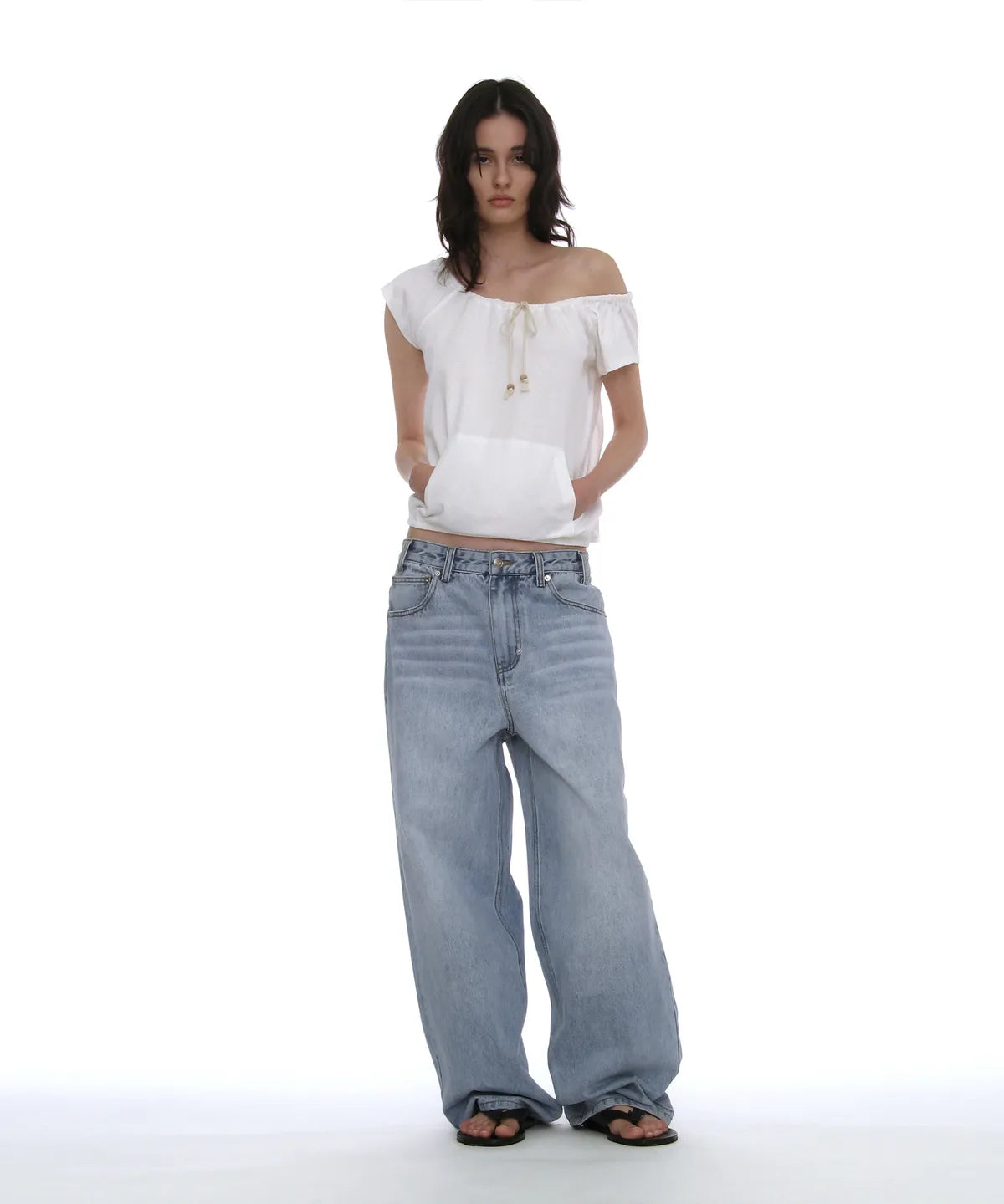 [ Pre-order ] Classic Wide Leg Loose Jeans