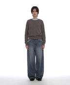 [ Pre-order ] Classic Wide Leg Loose Jeans
