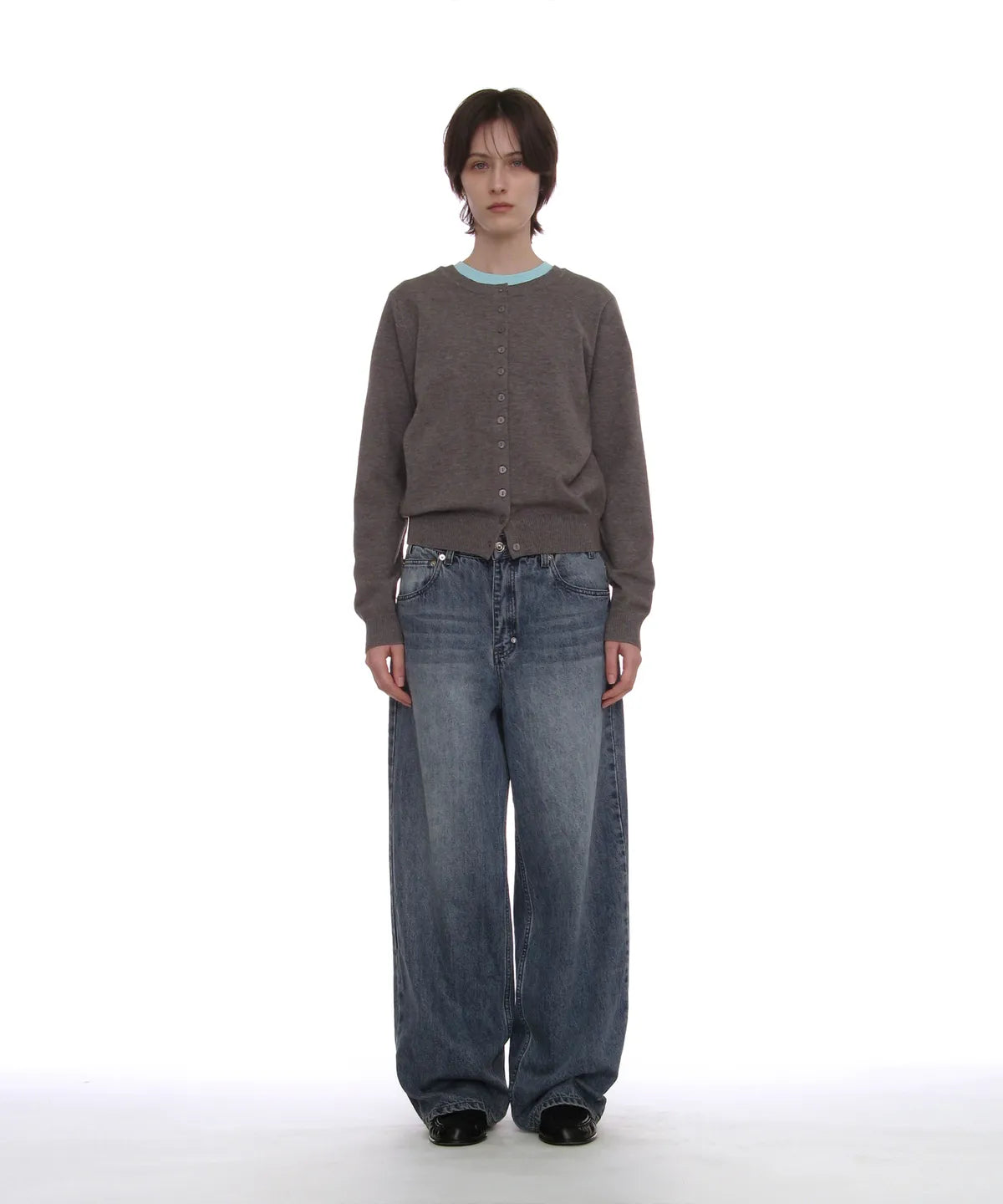 [ Pre-order ] Classic Wide Leg Loose Jeans