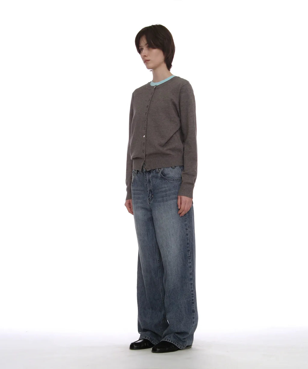 [ Pre-order ] Classic Wide Leg Loose Jeans
