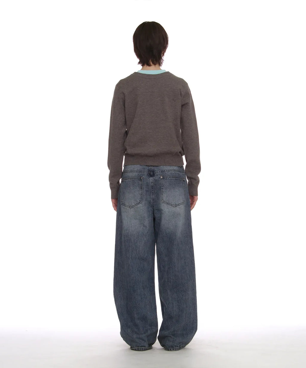 [ Pre-order ] Classic Wide Leg Loose Jeans
