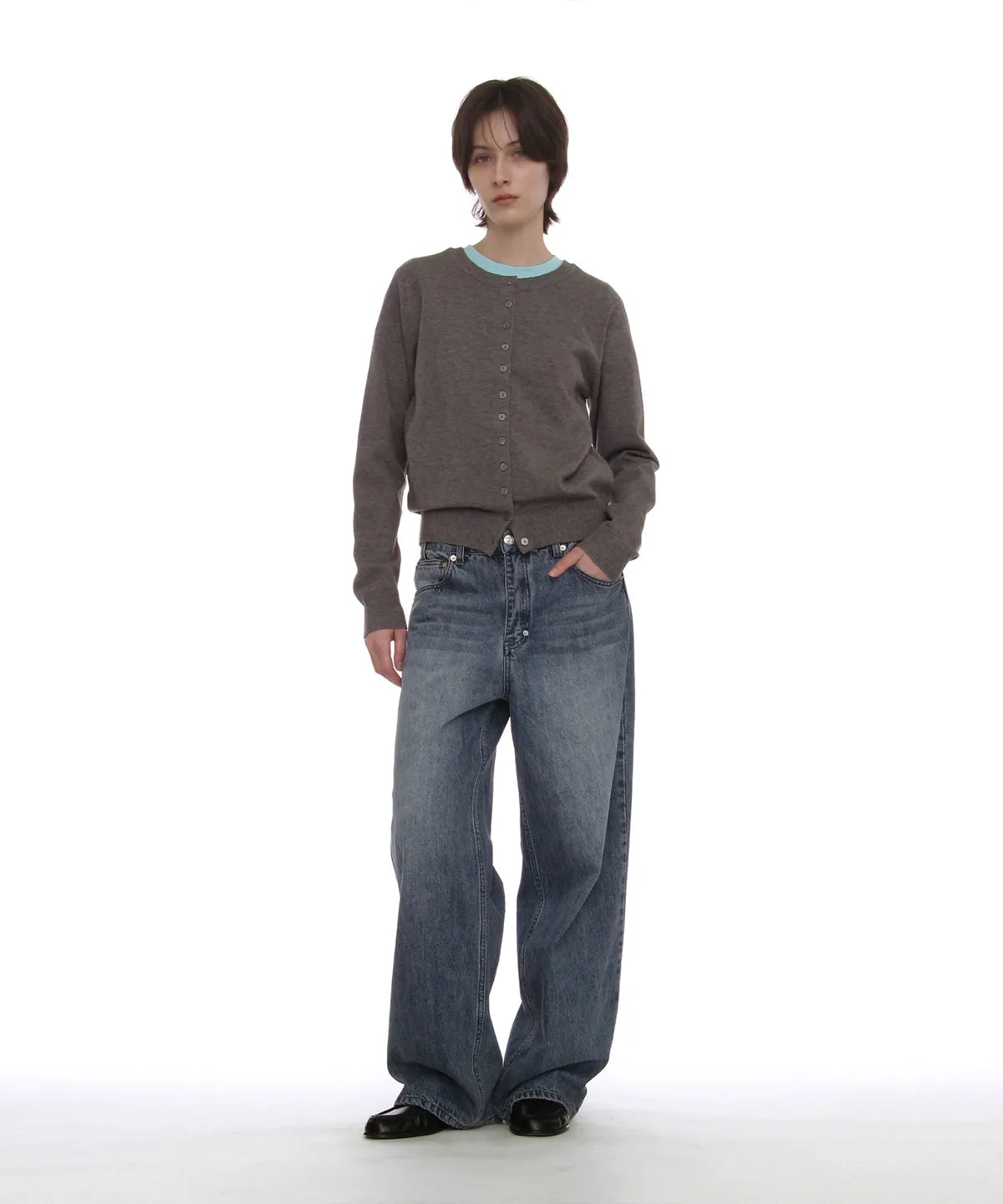 [ Pre-order ] Classic Wide Leg Loose Jeans