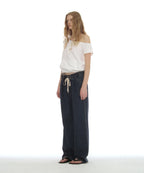 [ Pre-order ] Drawstring Loose Jeans