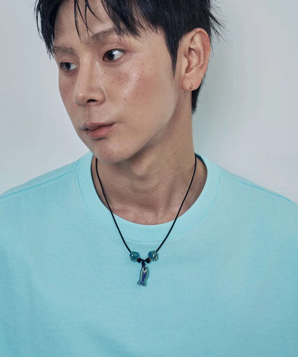 [ Pre-order ] Vintage Aqua Pendant Necklace
