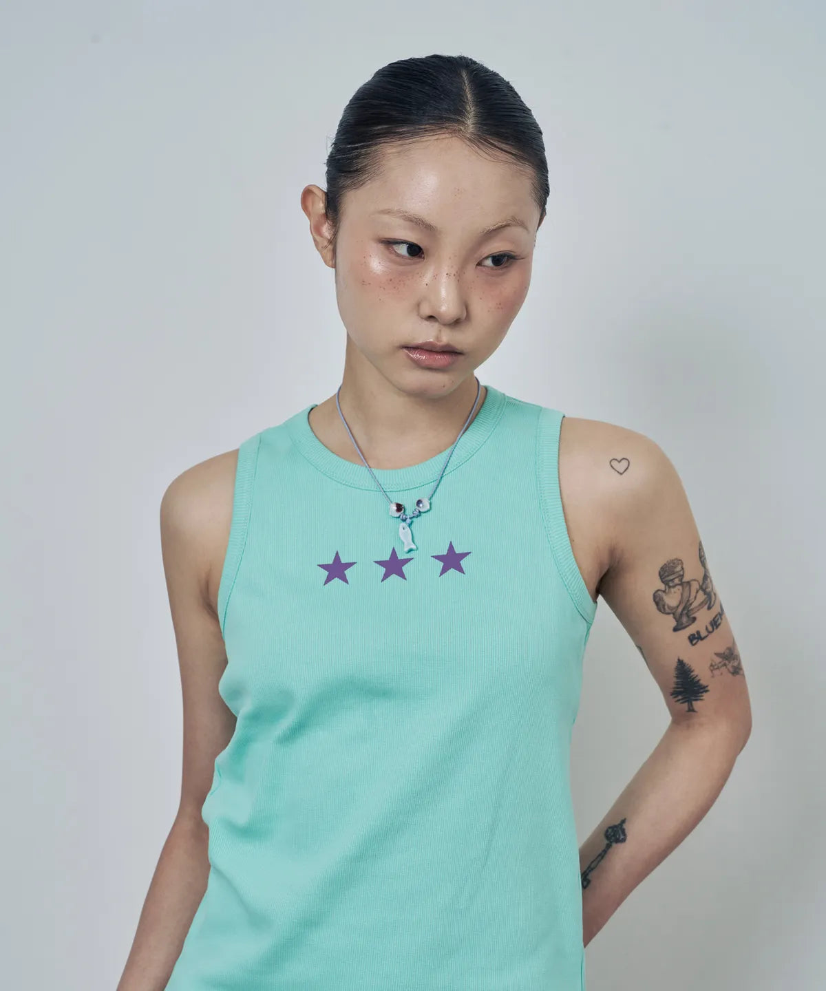 [ Pre-order ] Vintage Aqua Pendant Necklace