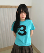 [ Pre-order ] 3 logo Dot Slim Fit T-Shirt