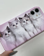 [ Pre-order ] Twin Pink Kitty Phone Case