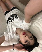 [ Pre-order ] Black Cat tee - White