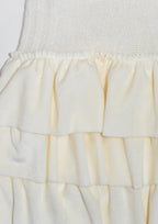 [ KR0467 ] 三層彈性絲絨蛋糕裙褲兩色入 Sabrina Velvet Skort