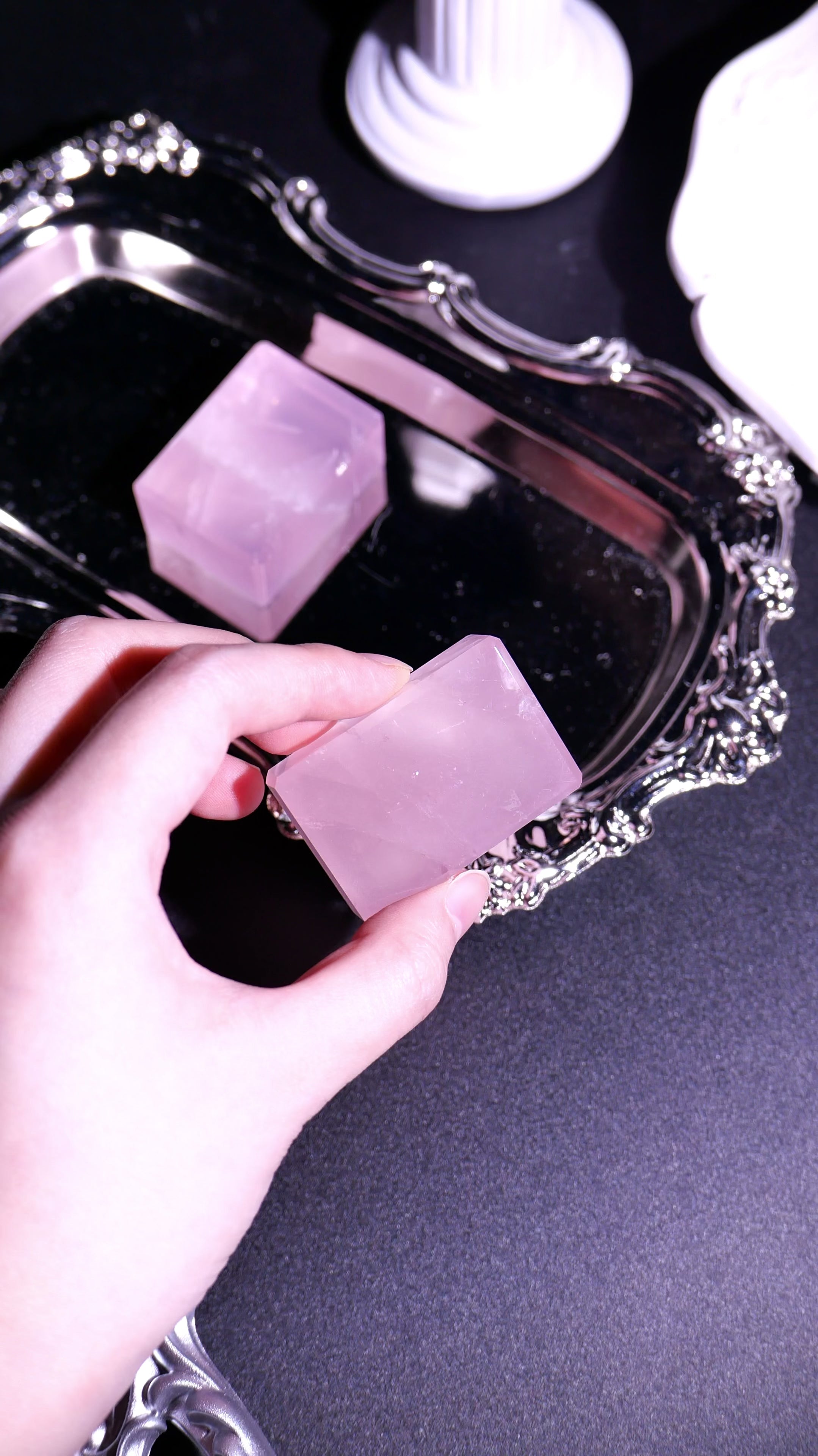 [ 現貨 ] TSCS024 🇲🇬馬達加斯加粉晶無事牌 Natural Madagascar Rose Quartz