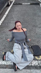 [ Pre-order ] Stripe Strap T-Shirt