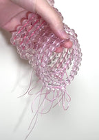 [ 現貨 ] 🇲🇿莫桑比克超透體六芒星粉晶 Natural Mozambique Rose Quartz Bracelet