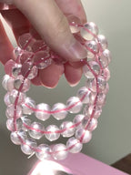 [ 現貨 ] 🇲🇿莫桑比克超透體六芒星粉晶 Natural Mozambique Rose Quartz Bracelet