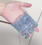 [ 現貨 ] 🇧🇷巴西老礦碎冰冰海藍寶 Natural Brazil Aquamarine Bracelet