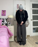 [ KR0342 ] Cozy Wide Jogger