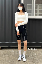 [ Pre-order ] Tension Up Stitch Biker Shorts