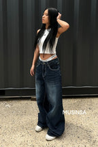 [ Pre-order ] Line San Serif Hole Back Thong