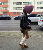 [ KR0367 ]  70s vintage leather jacket