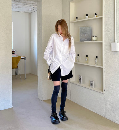 [ Pre-order ] Chaining Oversize Oxford Shirt