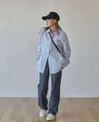 [ Pre-order ] Chaining Oversize Oxford Shirt