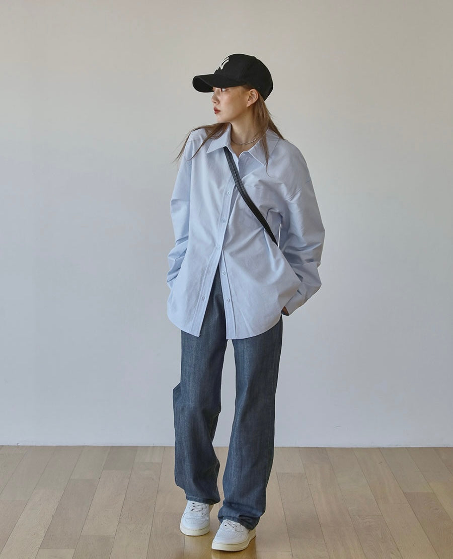 [ Pre-order ] Chaining Oversize Oxford Shirt