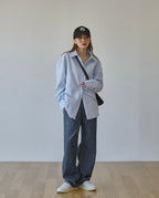 [ Pre-order ] Chaining Oversize Oxford Shirt