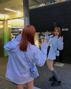 [ Pre-order ] Chaining Oversize Oxford Shirt